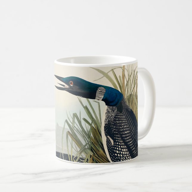 Audubon Bird Loon Diver Classic Coffee Mug (Front Right)