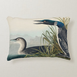 Audubon Bird Loon Diver Classic Decorative Cushion