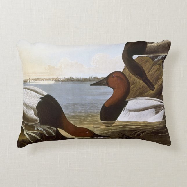 Audubon: Canvasback Decorative Cushion (Front)