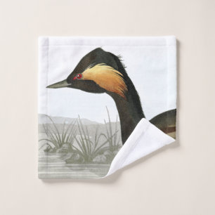 Audubon Eared Grebe Bird Wildlife Wash Cloth