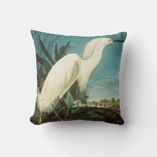 Audubon: Egret Cushion (Front)