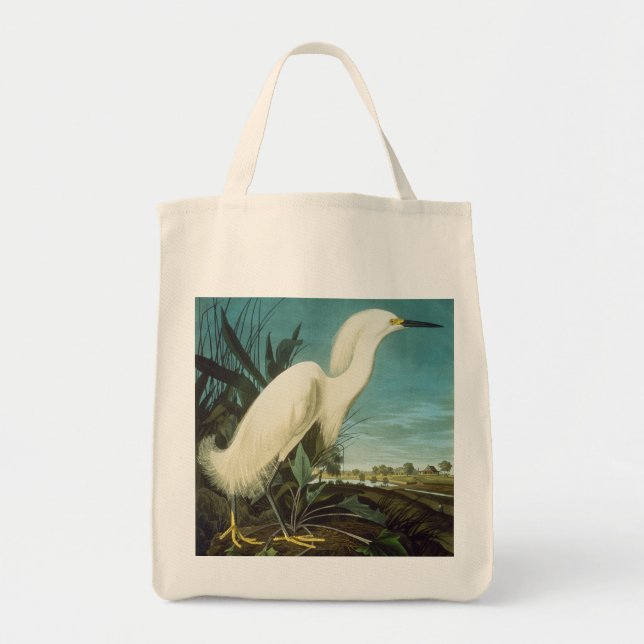 Audubon: Egret Tote Bag (Front)