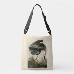 Audubon Great Blue Heron Birds Crossbody Bag