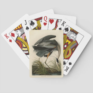 Audubon Great Blue Heron Birds Playing Cards