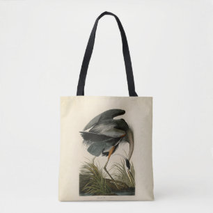 Audubon Great Blue Heron Birds Tote Bag