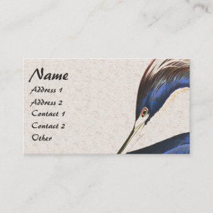 Audubon Heron Bird Wildlife Animal Business Card