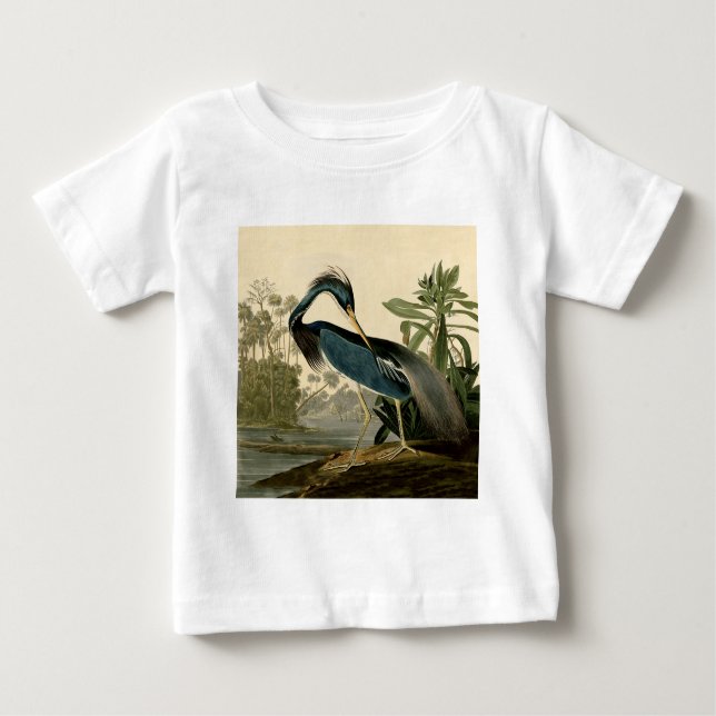 Audubon Louisiana Heron Birds America Art Baby T-Shirt (Front)