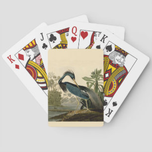 Audubon Louisiana Heron Birds America Art Playing Cards