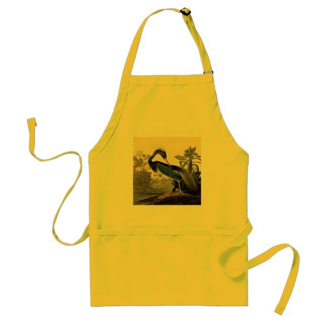 Audubon Louisiana Heron Birds America Art Standard Apron (Front)