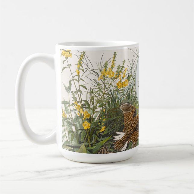 Audubon Meadowlark Botanical Print Coffee Mug (Left)