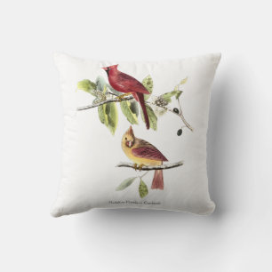 Audubon Northerm Cardinals Pillow