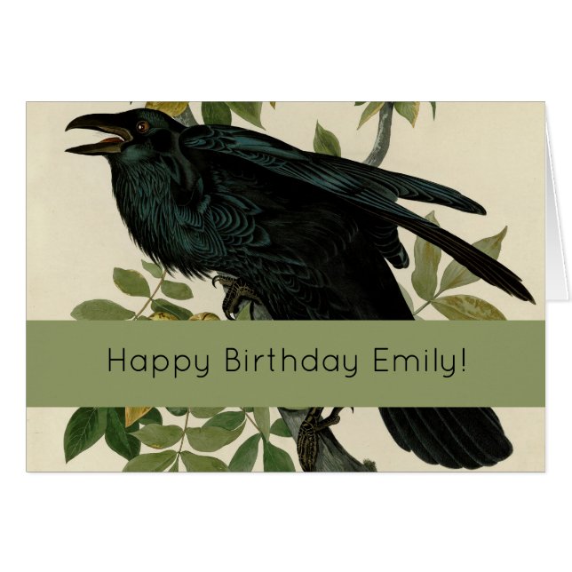 Audubon Raven Bird Classic Artwork (Front Horizontal)