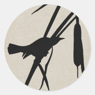 Audubon Silhouette II Classic Round Sticker