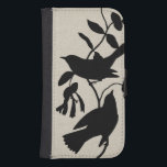 Audubon Silhouette IV Samsung S4 Wallet Case<br><div class="desc">Animals</div>