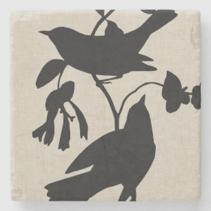 Audubon Silhouette IV Stone Coaster