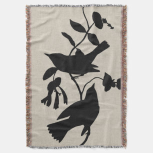 Audubon Silhouette IV Throw Blanket