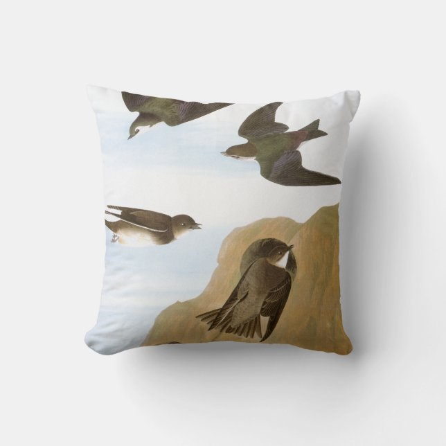 Audubon: Swallows Cushion (Front)