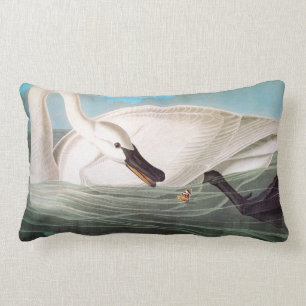 Audubon: Trumpeter Swan Lumbar Cushion