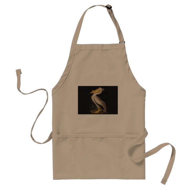 Audubon White Pelican Bird America Standard Apron (Front)