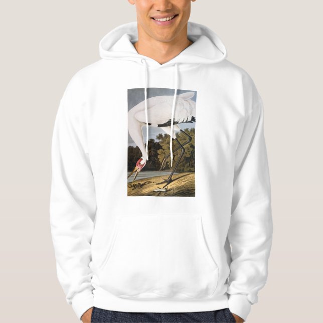 Audubon: Whooping Crane Hoodie (Front)