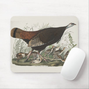 Audubon Wild Turkey Bird Painting Mouse Pad