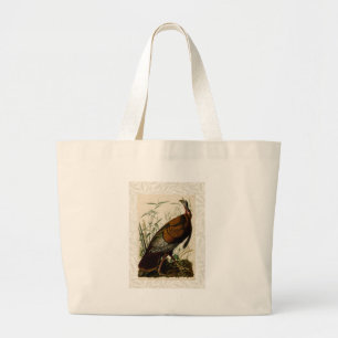 Audubon Wild Turkey Birds of America Large Tote Bag