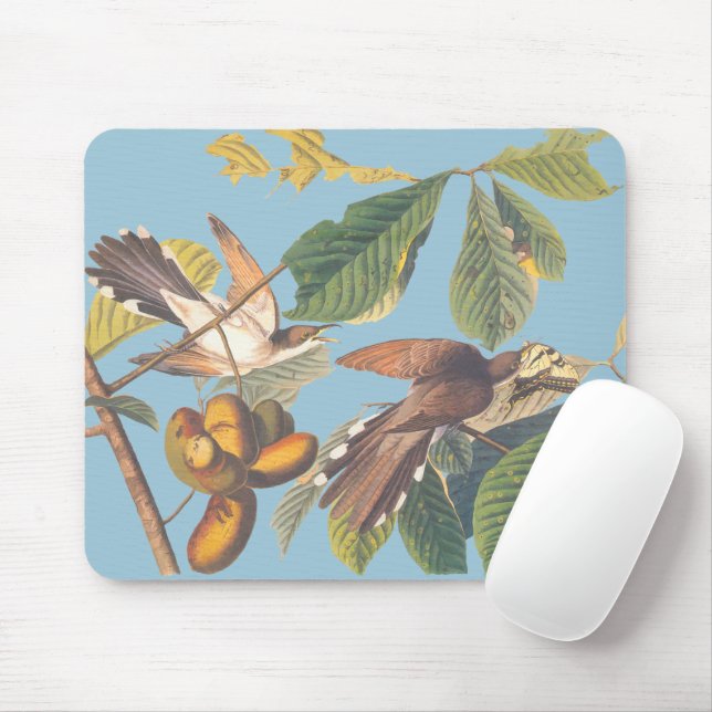 Audubon Yellow Billed Cuckoo Mouse Pad (With Mouse)