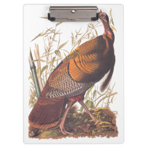 Audubon's Birds of America Wild Turkey Autumn Bird Clipboard