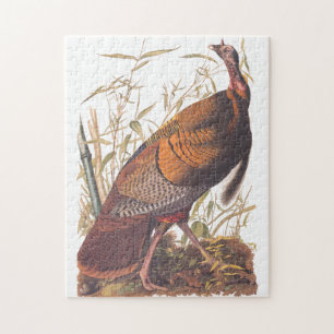 Audubon's Birds of America Wild Turkey Autumn Bird Jigsaw Puzzle