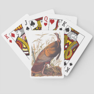 Audubon's Birds of America Wild Turkey Autumn Bird Playing Cards