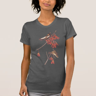 Audubon's Rice Bunting Birds in Flowering Maple T-Shirt