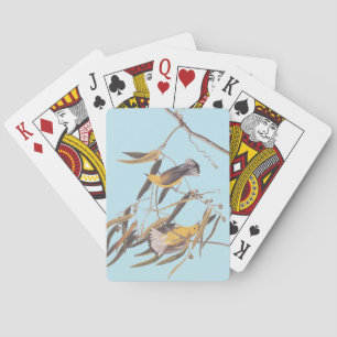 Audubon's Yellow Prothonotary Warbler Bird Pair Playing Cards