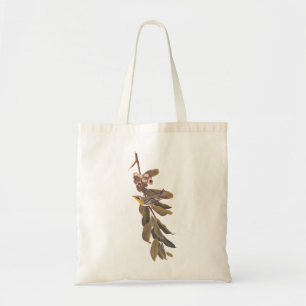 Audubon's Yellowthroat Warbler Bird on Tree Branch Tote Bag