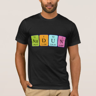 Audun periodic table name shirt