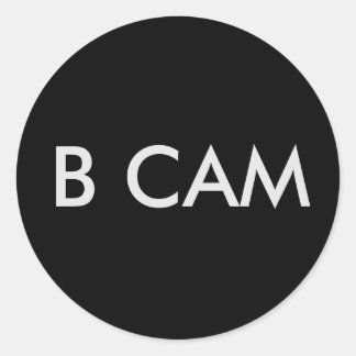 AUFKLEBER # B CAM CLASSIC ROUND STICKER