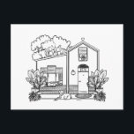 Aug House Holiday Postcard<br><div class="desc">custom</div>