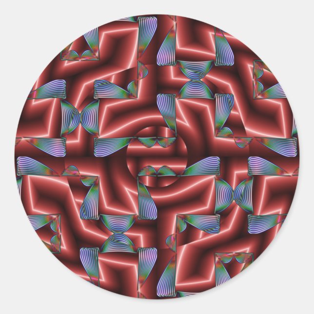 Auganyred Classic Round Sticker (Front)