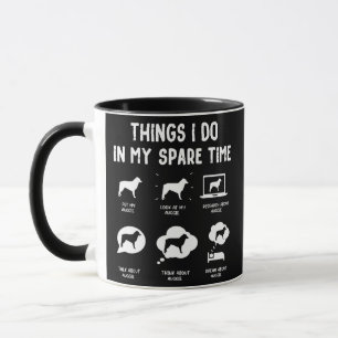 Auggie Things Do Spare Time Funny Dog Mom Dad  Mug