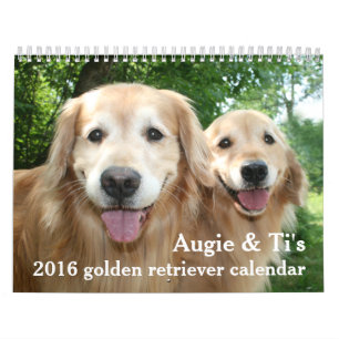 Augie and Ti's 2016 Golden Retriever Dog Calendar