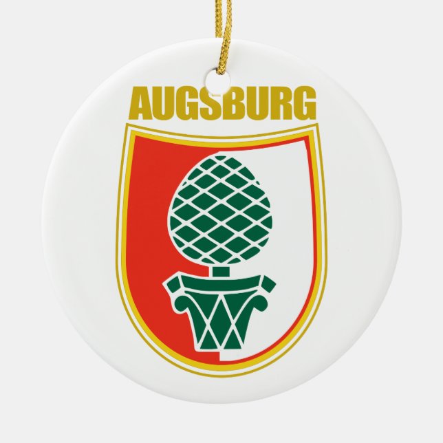 Augsburg Ceramic Tree Decoration (Front)