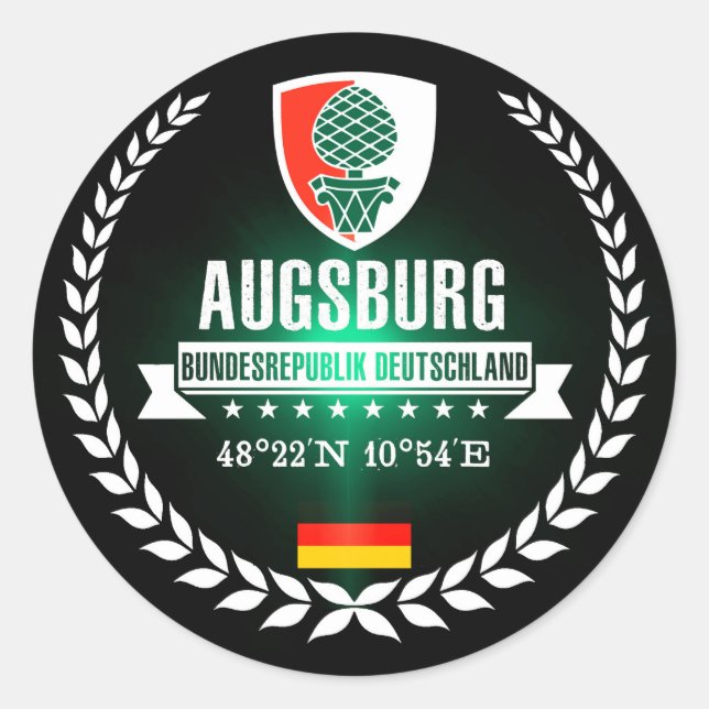 Augsburg Classic Round Sticker (Front)