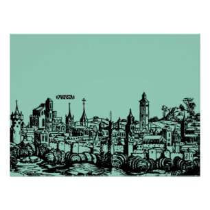 Augsburg German capital of Swabia Poster