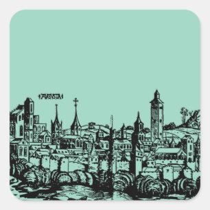 Augsburg German capital of Swabia Square Sticker
