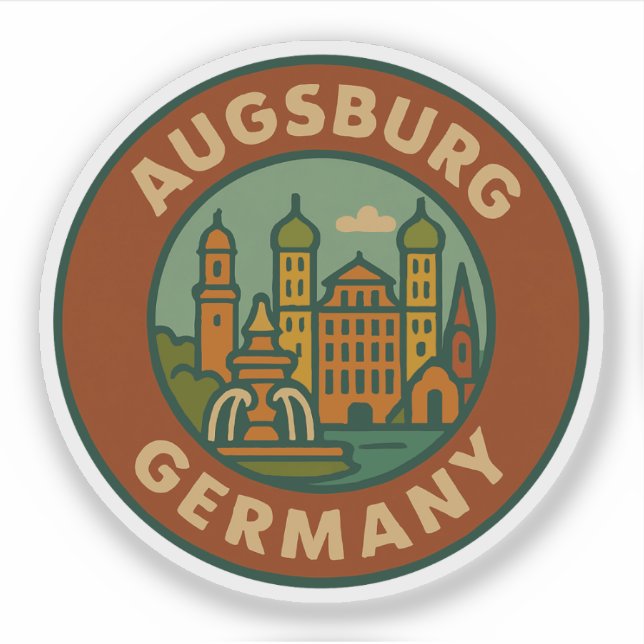 Augsburg Germany Cityscape (Front)