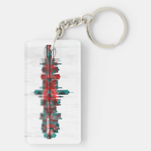 Augsburg Germany Skyline Key Ring