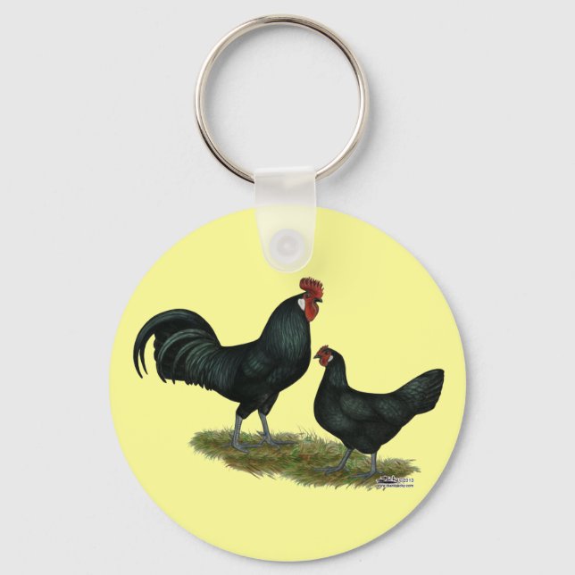 Augsburger Chickens Key Ring (Front)
