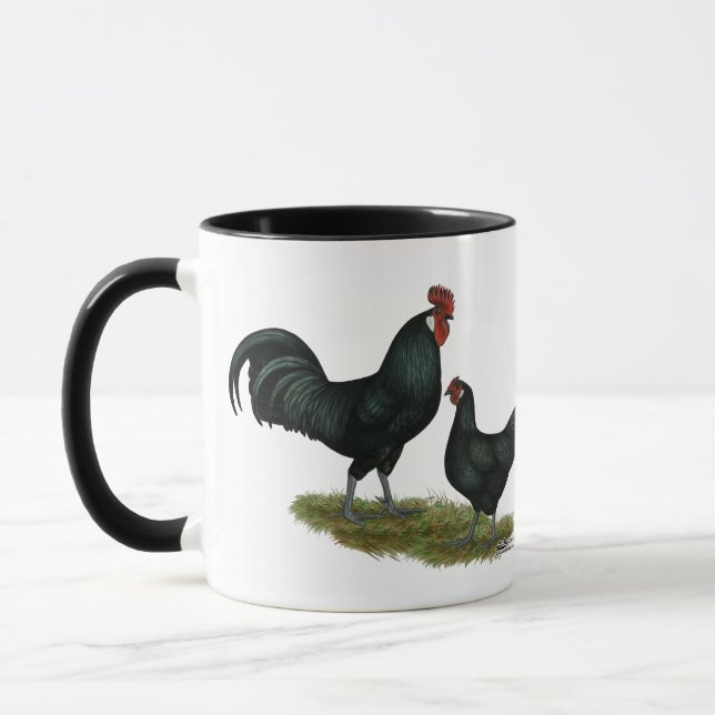 Augsburger Chickens Mug (Left)