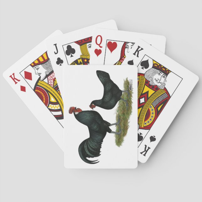 Augsburger Chickens Playing Cards (Back)