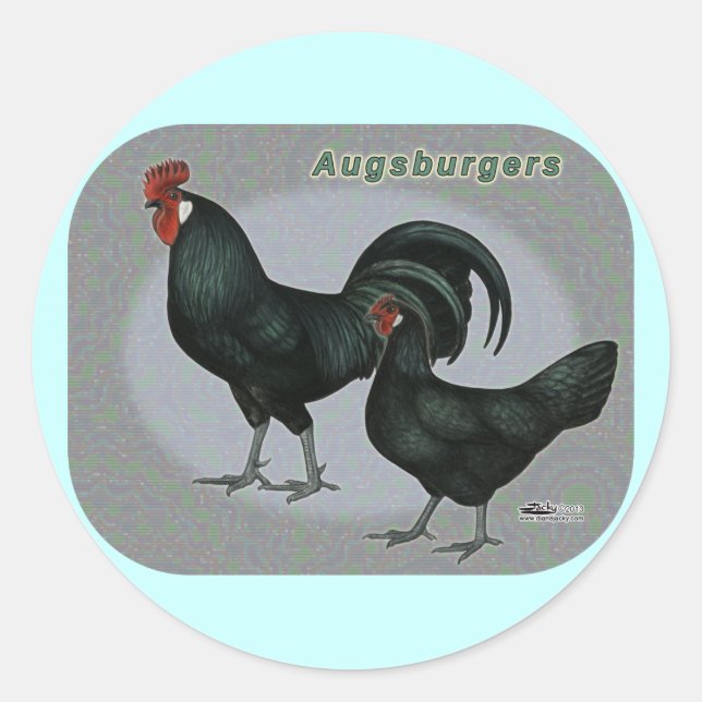 Augsburger Fowl Classic Round Sticker (Front)