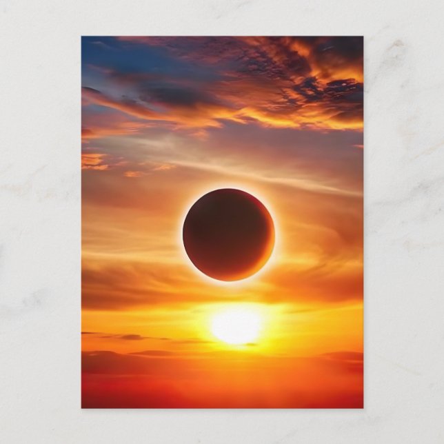 August 12 2026 total solar eclipse greenland  holiday postcard (Front)